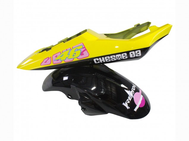 2003-2004 Yamaha YZF R6 Motorcycle Fairings - Yellow Pink Glossy Black Rossi Repsol 46 Canada for Sale