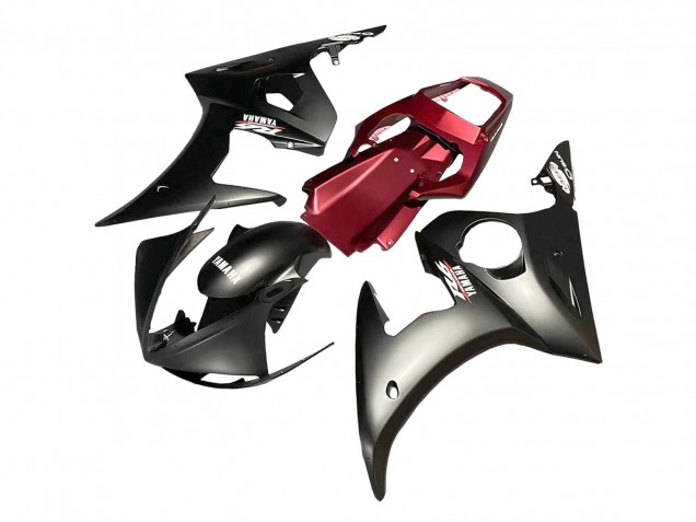 2006-2009 Yamaha YZF R6S Motorcycle Fairing - Red Matte Black Canada for Sale