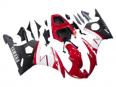 2003-2004 Yamaha YZF R6 Motorcycle Fairings - Red White Matte Black Canada for Sale