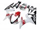 2003-2004 Yamaha YZF R6 Motorcycle Fairings - White Red Glossy Black Motul Canada for Sale