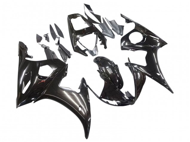2006-2009 Yamaha YZF R6S Motorcycle Fairings - Glossy Black Canada for Sale