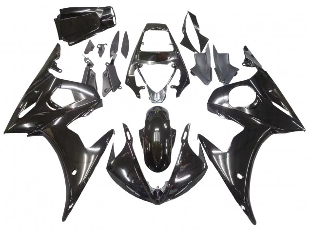 2006-2009 Yamaha YZF R6S Motorcycle Fairings - Glossy Black Canada for Sale