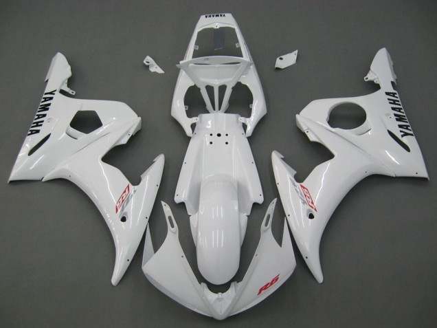 2006-2009 Yamaha YZF R6S Motorcycle Fairings - White Canada for Sale