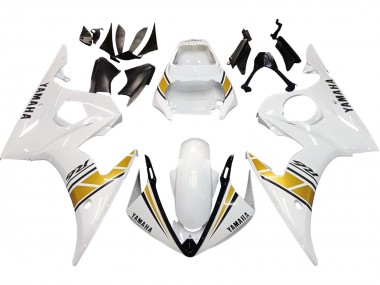 2006-2009 Yamaha YZF R6S Motorcycle Fairings - White Gold Canada for Sale
