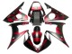 2005 Yamaha YZF 600 R6 Motorcycle Fairings - Matte Black Red Geometric Canada for Sale