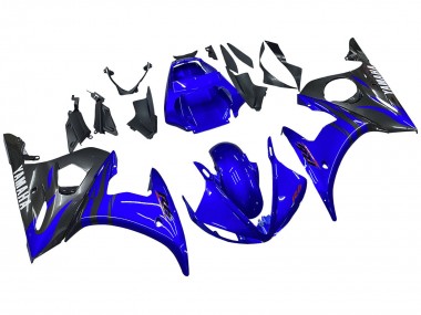 2005 Yamaha YZF 600 R6 Motorcycle Fairings - Glossy Blue Black Canada for Sale