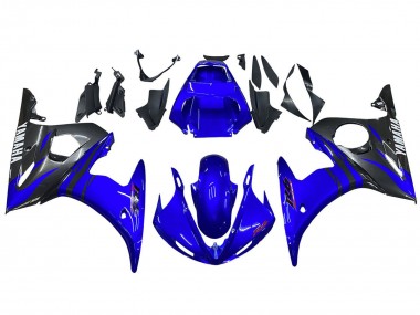 2005 Yamaha YZF 600 R6 Motorcycle Fairings - Glossy Blue Black Canada for Sale
