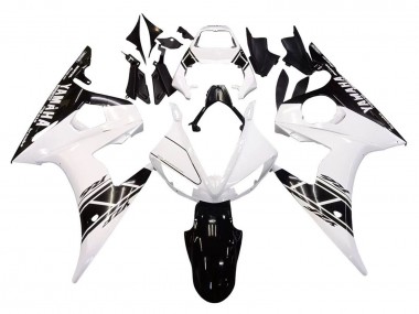 2005 Yamaha YZF 600 R6 Motorcycle Fairings - White Black Canada for Sale