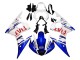 2005 Yamaha YZF 600 R6 Motorcycle Fairings - White Blue Dunlop Fiat Motul Canada for Sale