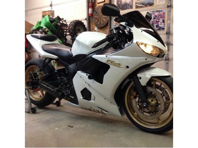 2005 Yamaha YZF 600 R6 Motorcycle Fairings - White Gold Canada for Sale