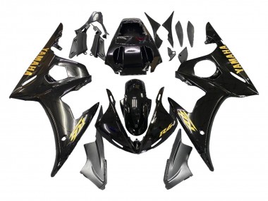 2005 Yamaha YZF 600 R6 Motorcycle Fairings - Black Gold Canada for Sale