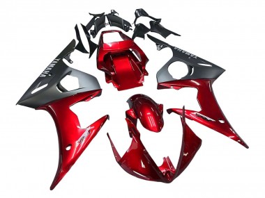 2005 Yamaha YZF 600 R6 Motorcycle Fairing Kits - Red Matte Black Canada for Sale