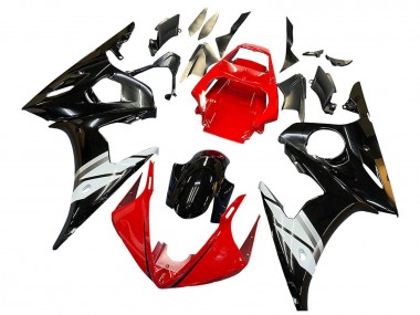 2005 Yamaha YZF 600 R6 Motorcycle Fairings - Red White Glossy Black Canada for Sale