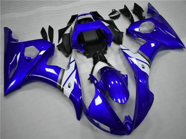 2005 Yamaha YZF 600 R6 Motorcycle Fairings - Blue White Canada for Sale
