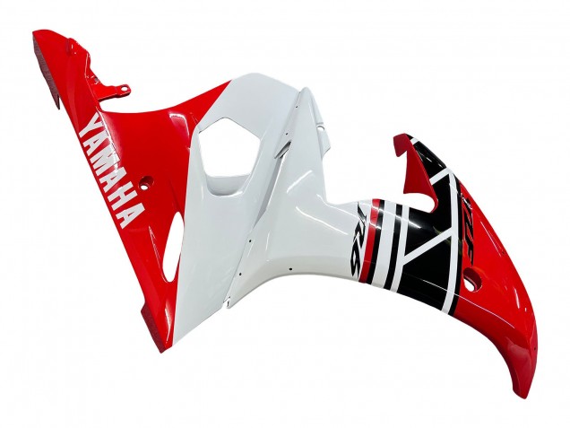 2005 Yamaha YZF 600 R6 Motorcycle Fairings - White Red Glossy Black Canada for Sale