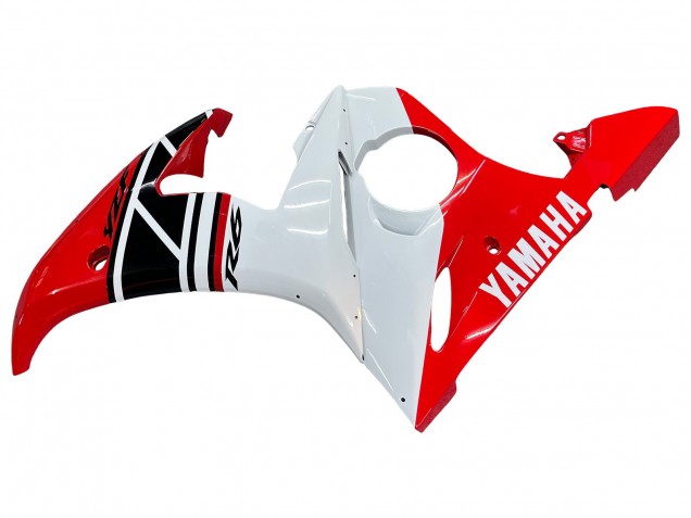 2005 Yamaha YZF 600 R6 Motorcycle Fairings - White Red Glossy Black Canada for Sale