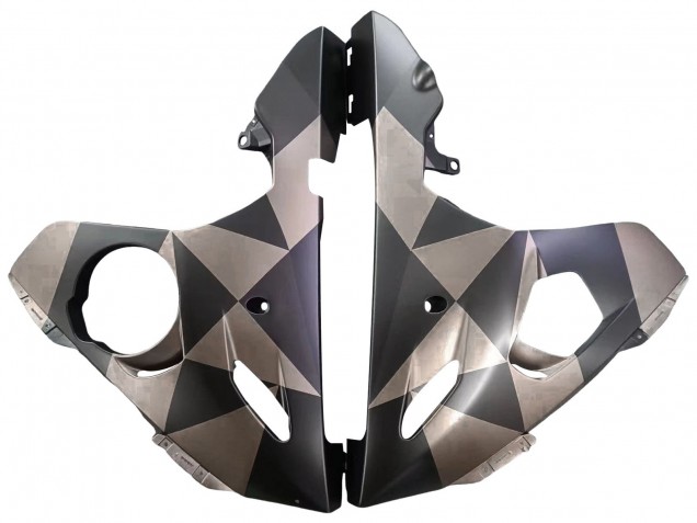 2005 Yamaha YZF 600 R6 Motorcycle Fairings - Matte Black Grey Geometric Canada for Sale