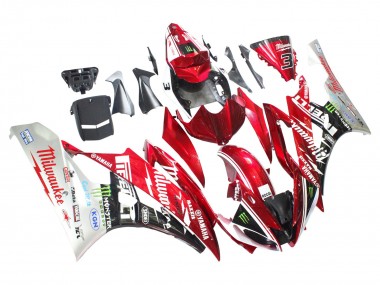 2006-2007 Yamaha YZF 600 R6 Motorcycle Fairings - White Red Black Green Monster Milwaukee Canada for Sale