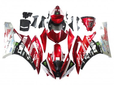 2006-2007 Yamaha YZF 600 R6 Motorcycle Fairings - White Red Black Green Monster Milwaukee Canada for Sale