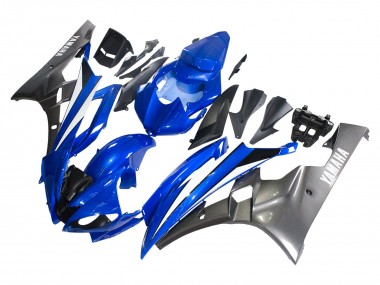 2006-2007 Yamaha YZF 600 R6 Motorcycle Fairings - Blue White Glossy Black Canada for Sale