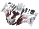 2006-2007 Yamaha YZF 600 R6 Motorcycle Fairings - White Maroon Red Fiat Acer Yamalube Canada for Sale