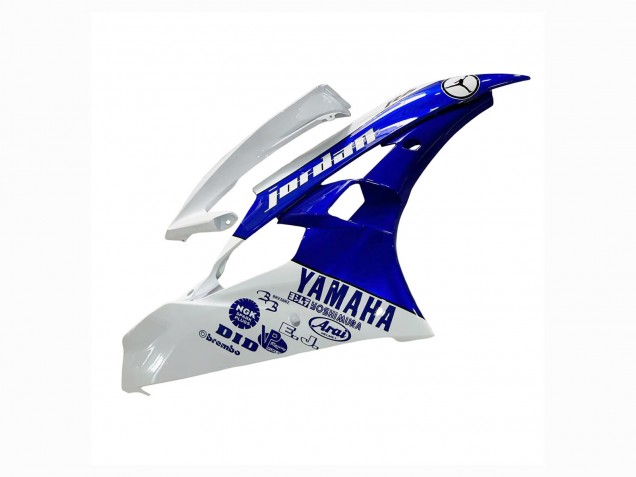 2006-2007 Yamaha YZF 600 R6 Motorcycle Fairings - White Blue Jordan Canada for Sale