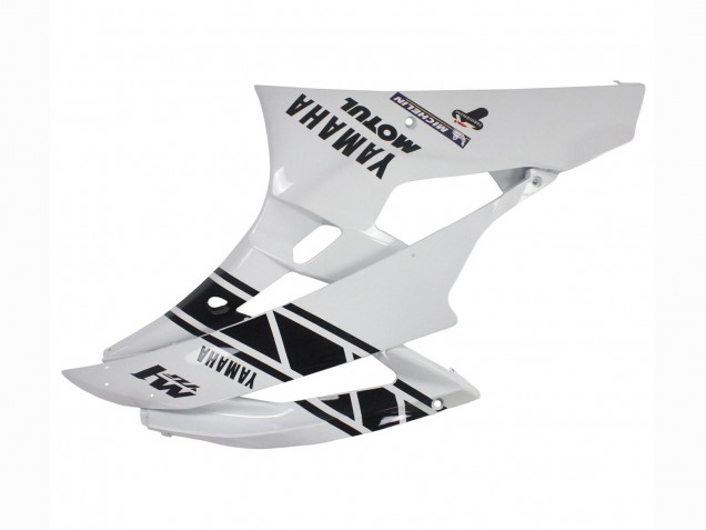 2006-2007 Yamaha YZF 600 R6 Motorcycle Fairings - White Glossy Black Motul Michelin Canada for Sale