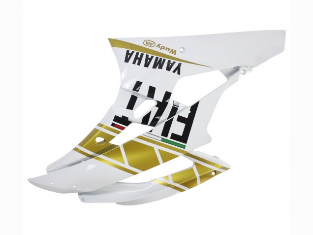 2006-2007 Yamaha YZF 600 R6 Motorcycle Fairings - White Gold Black Fiat Canada for Sale