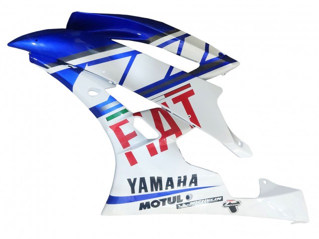 2006-2007 Yamaha YZF 600 R6 Motorcycle Fairings - White Blue Red Fiat Motul Michelin Canada for Sale