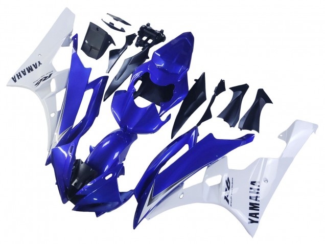 2006-2007 Yamaha YZF 600 R6 Motorcycle Fairings - White Blue Black Canada for Sale