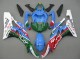 2006-2007 Yamaha YZF 600 R6 Motorcycle Fairings - Blue Green White Red Dunlop Michelin Motul Canada for Sale