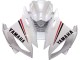 2006-2007 Yamaha YZF 600 R6 Motorcycle Fairings - White Red Black Motul Canada for Sale