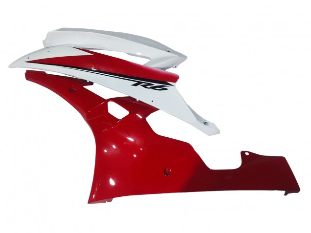2006-2007 Yamaha YZF 600 R6 Motorcycle Fairings - White Red Canada for Sale