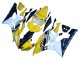 2006-2007 Yamaha YZF 600 R6 Motorcycle Fairings - Yellow White Glossy Black Motul Canada for Sale