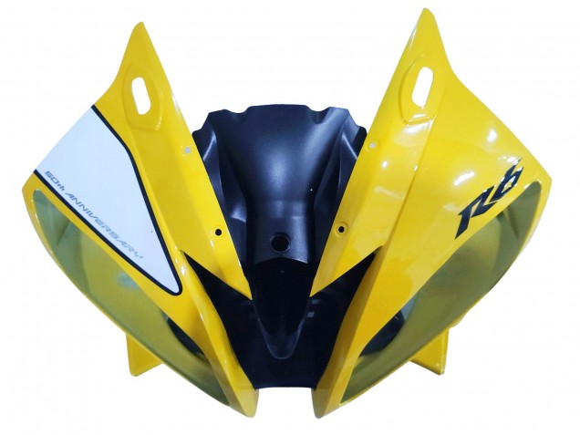 2006-2007 Yamaha YZF 600 R6 Motorcycle Fairings - Yellow White Glossy Black Motul Canada for Sale