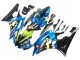 2006-2007 Yamaha YZF 600 R6 Motorcycle Fairings - Blue Neon Green Black Shark Canada for Sale
