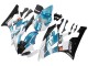 2006-2007 Yamaha YZF 600 R6 Motorcycle Fairings - White Blue Black Semakin Didepan ENEOS Canada for Sale