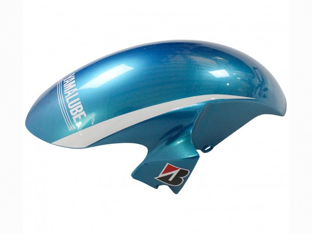 2006-2007 Yamaha YZF 600 R6 Motorcycle Fairings - White Blue Black Semakin Didepan ENEOS Canada for Sale