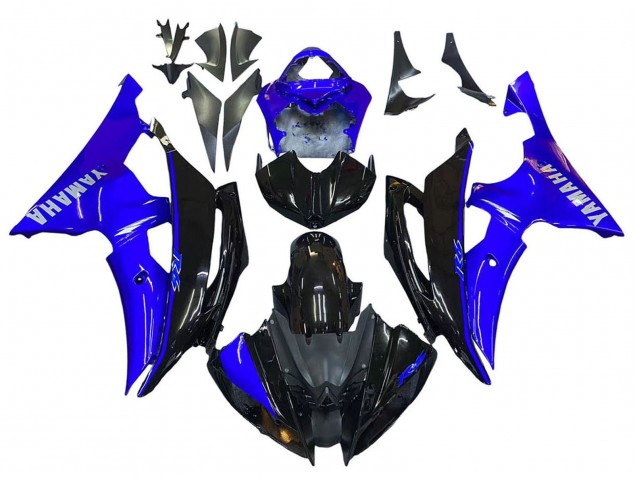 2008-2016 Yamaha YZF 600 R6 Motorcycle Fairings - Blue Glossy Black Canada for Sale