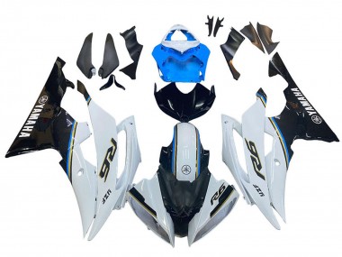 2008-2016 Yamaha YZF 600 R6 Motorcycle Fairing - White Blue Glossy Black Canada for Sale