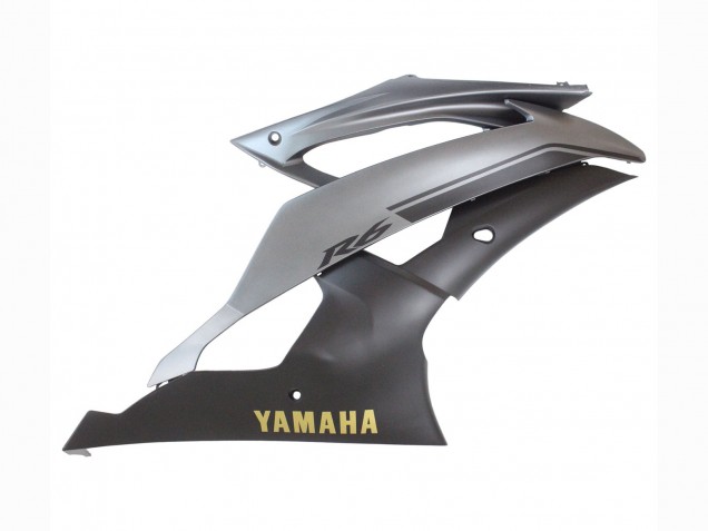 2008-2016 Yamaha YZF 600 R6 Motorcycle Fairings - Grey Matte Black Gold Decals Canada for Sale