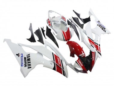2008-2016 Yamaha YZF 600 R6 Motorcycle Fairings - White Red Black Motul Michelin Canada for Sale