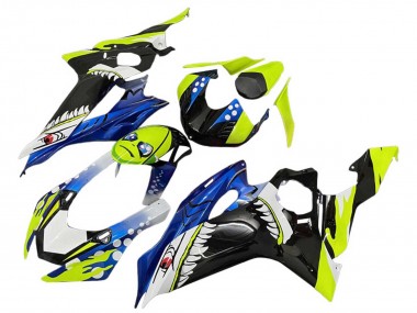 2008-2016 Yamaha YZF 600 R6 Motorcycle Fairings - Green Blue Black Shark Canada for Sale