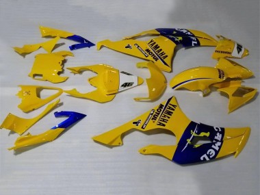 2008-2016 Yamaha YZF 600 R6 Motorcycle Fairings - Yellow Blue Camel Motul Michelin Canada for Sale