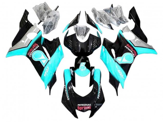 2008-2016 Yamaha YZF 600 R6 Motorcycle Fairings - Light Blue Glossy Black Petronas Canada for Sale