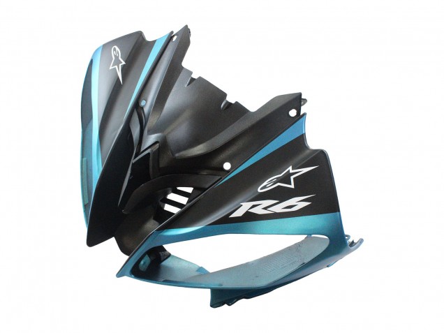 2008-2016 Yamaha YZF 600 R6 Motorcycle Fairings - Light Blue Matte Black Petronas ENEOS Canada for Sale