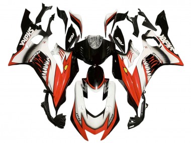 2017-2023 Yamaha YZF 600 R6 Motorcycle Fairings - White Red Black Shark Canada for Sale