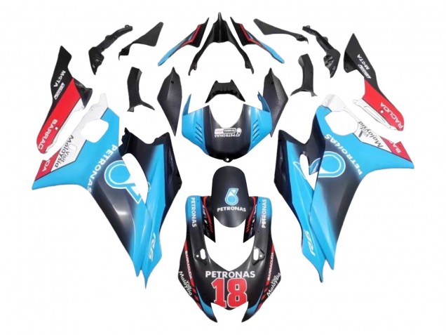 2017-2025 Yamaha YZF 600 R6 Motorcycle Fairings - White Blue Red Black Petronas 18 Canada for Sale