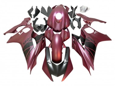 2017-2023 Yamaha YZF 600 R6 Motorcycle Fairings - Maroon Red Matte Black Canada for Sale