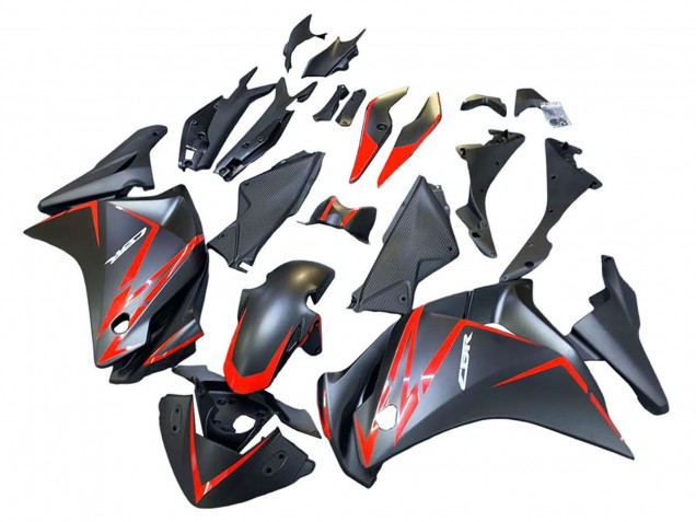 2011-2015 Honda CBR250RR Motorcycle Fairings - Matte Black Red Stripe Canada for Sale